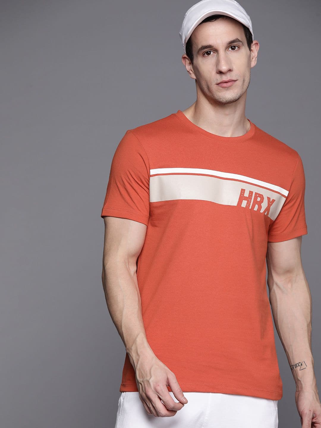 HRX by Hrithik Roshan Brand Logo Print Lifestyle T-shirt - view 1
