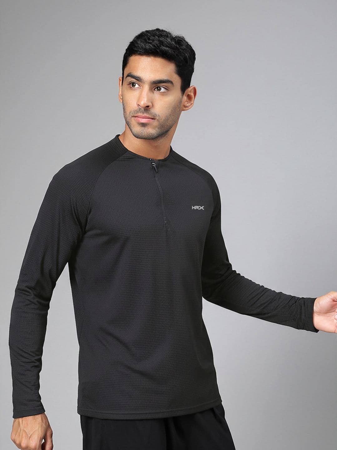 HRX by Hrithik Roshan Self Design Rapid-Dry Training T-shirt - view 1