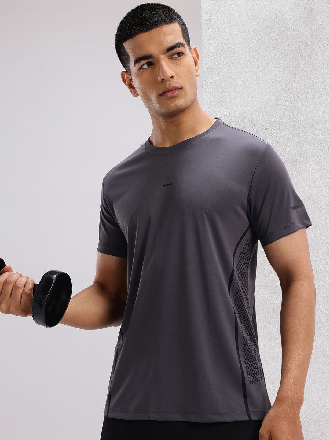 HRX by Hrithik Roshan Printed Rapid-Dry Training T-shirt - view 1