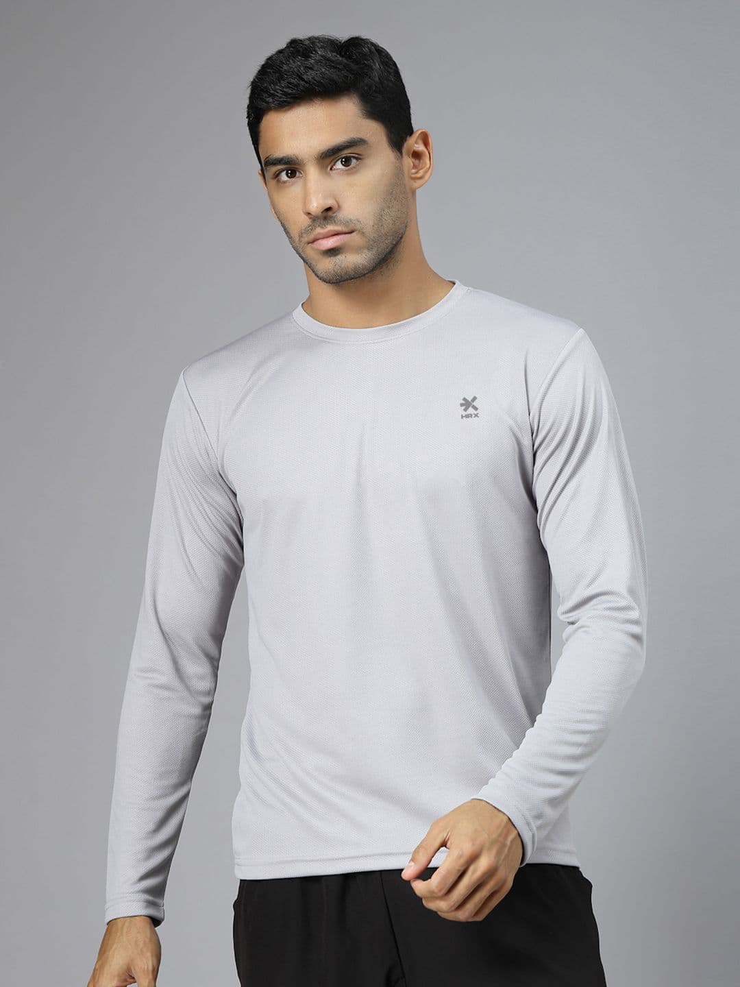 HRX by Hrithik Roshan Men Solid Round Neck Rapid-Dry Training T-shirt - view 1