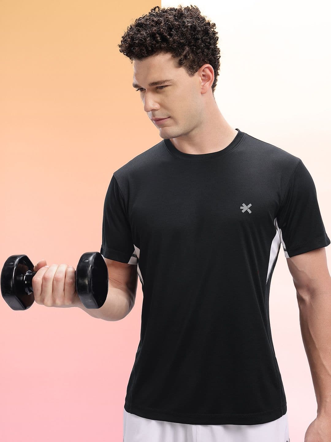 HRX by Hrithik Roshan Colorblocked Detail Rapid-Dry Training T-shirt - view 1