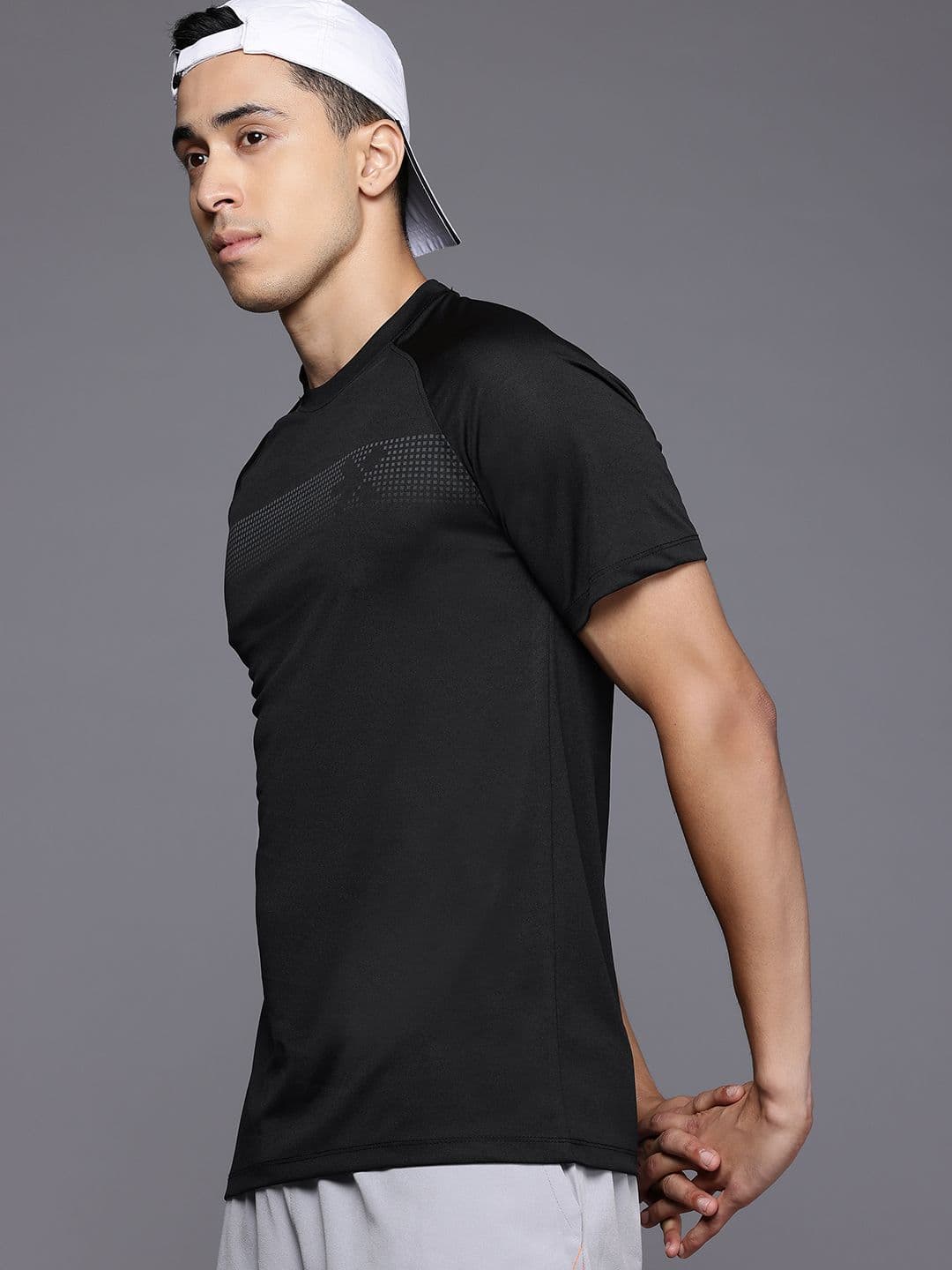 HRX by Hrithik Roshan Printed Training T-shirt - view 1