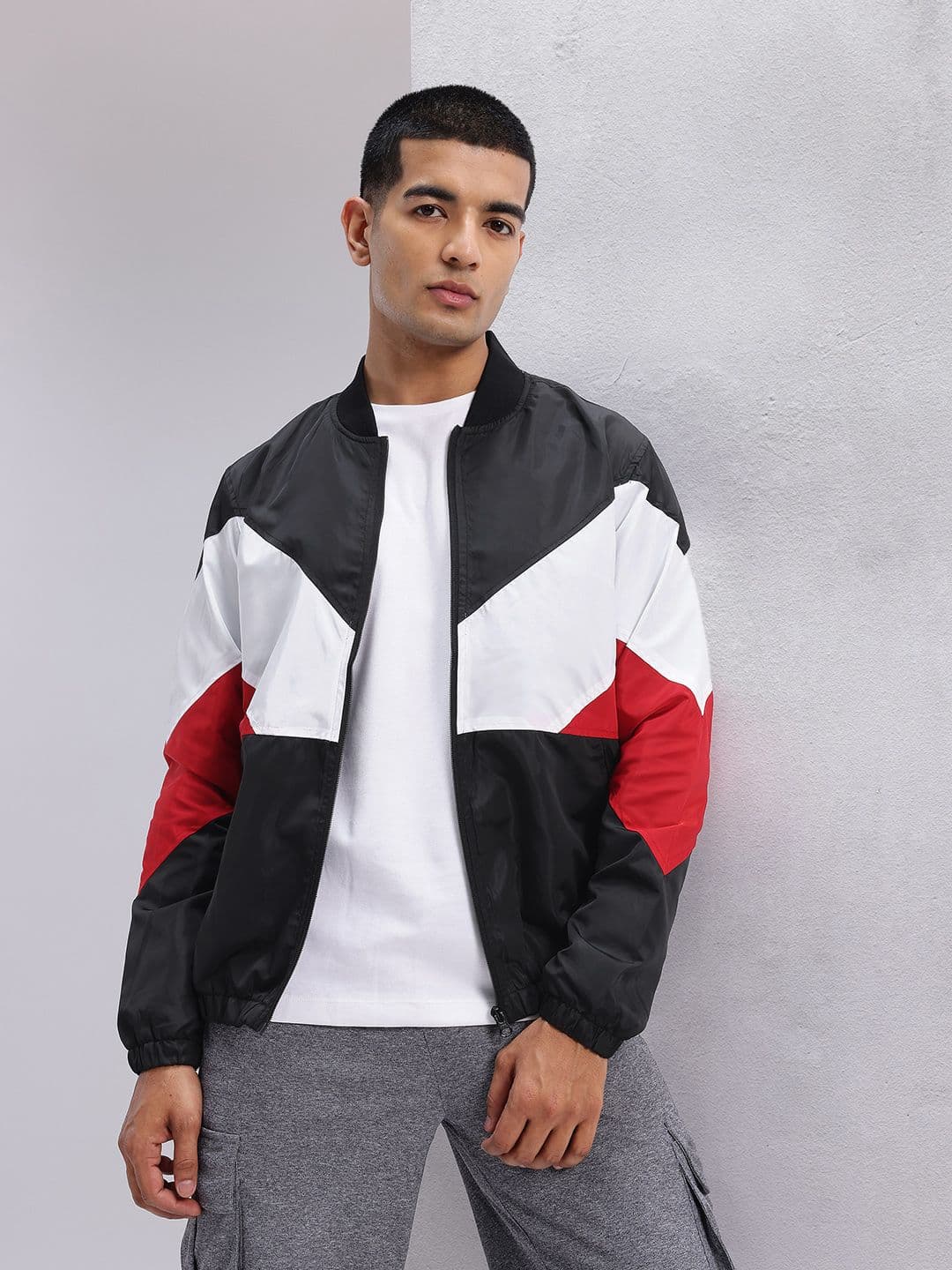 HRX by Hrithik Roshan Colourblock Bomber Lifestyle Jacket - view 1