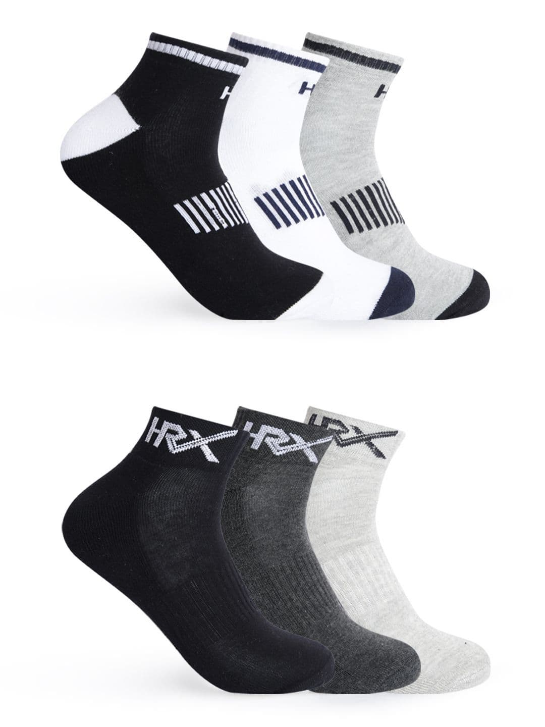 HRX by Hrithik Roshan Men Pack Of 6 Ankle-Length Socks - view 1