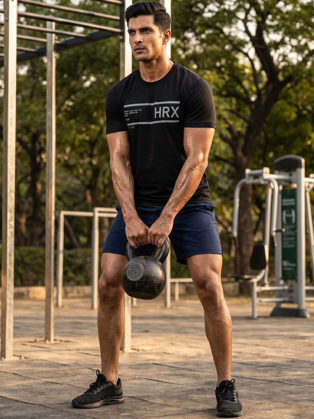 HRX by Hrithik Roshan Typography Printed Round Neck T-shirt - view 1