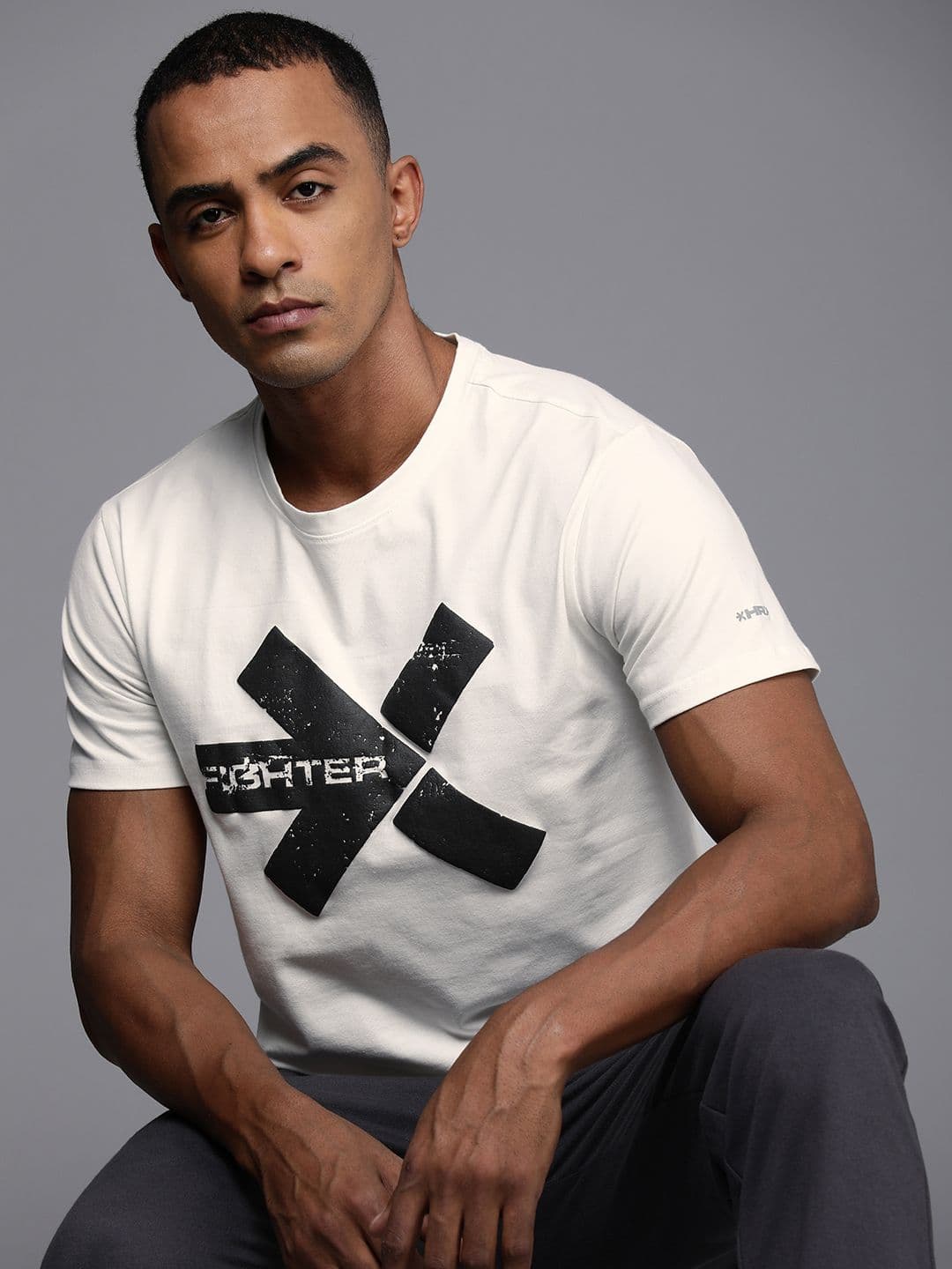 HRX by Hrithik Roshan x Fighter Men Printed Cotton T-Shirt - view 1