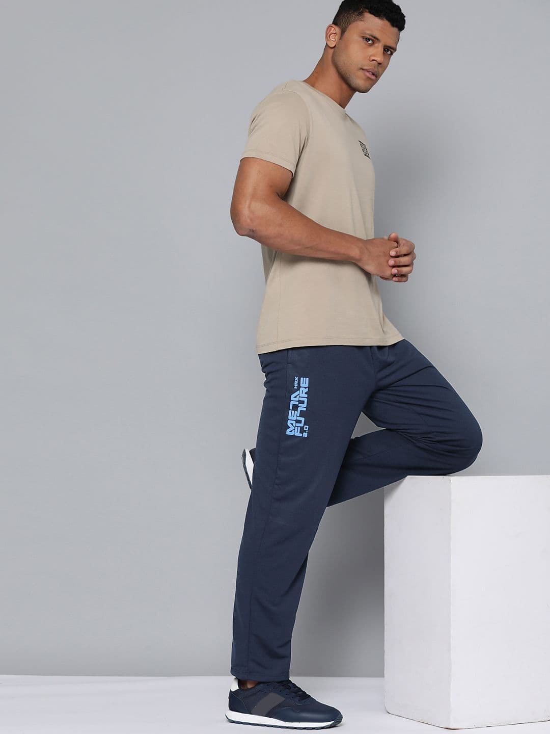 HRX by Hrithik Roshan Men Printed Detail Lifestyle Track Pants - view 1
