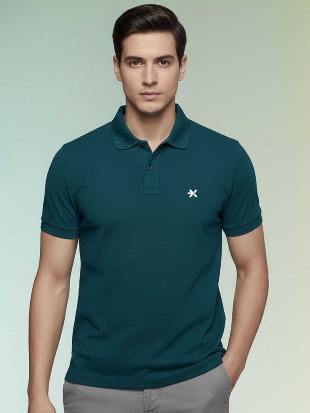 HRX by Hrithik Roshan Men Brand Logo Polo Collar Pockets T-shirt - view 1