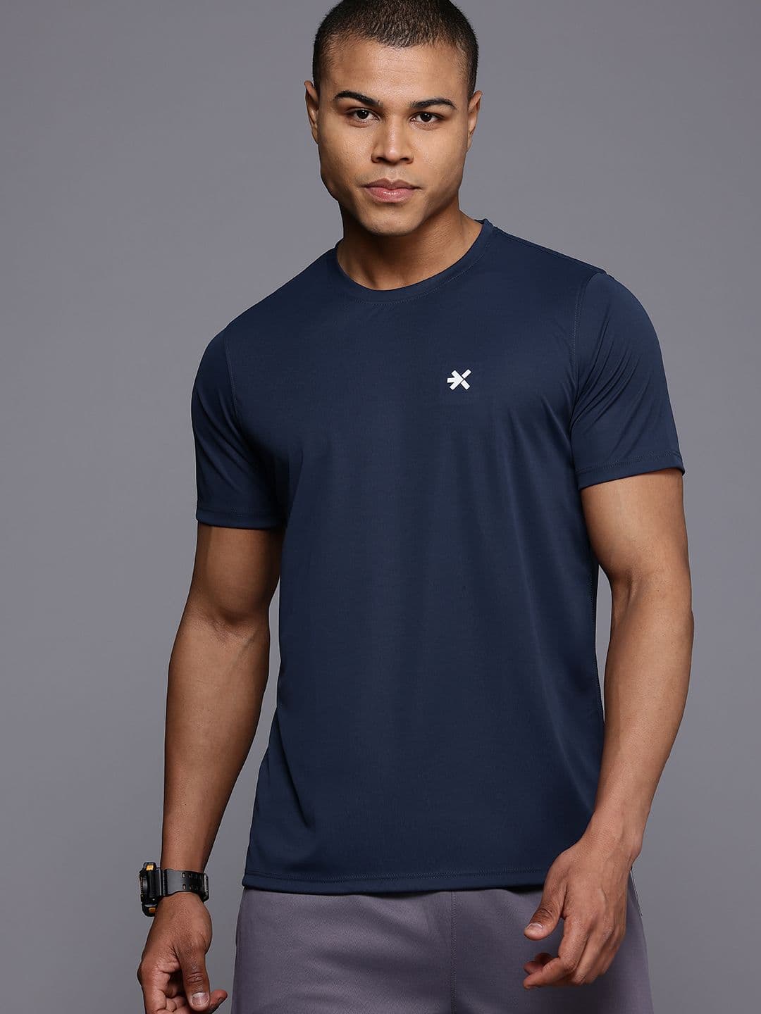 HRX by Hrithik Roshan Typography Print Training T-shirt - view 1