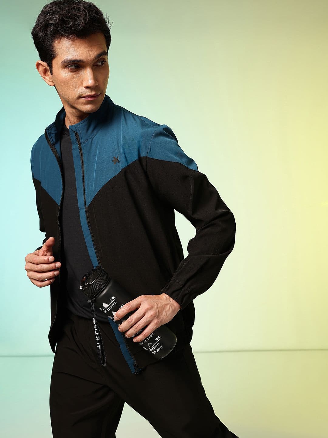 HRX By Hrithik Roshan Men Colourblocked Rapid-Dry Tracksuits - view 1