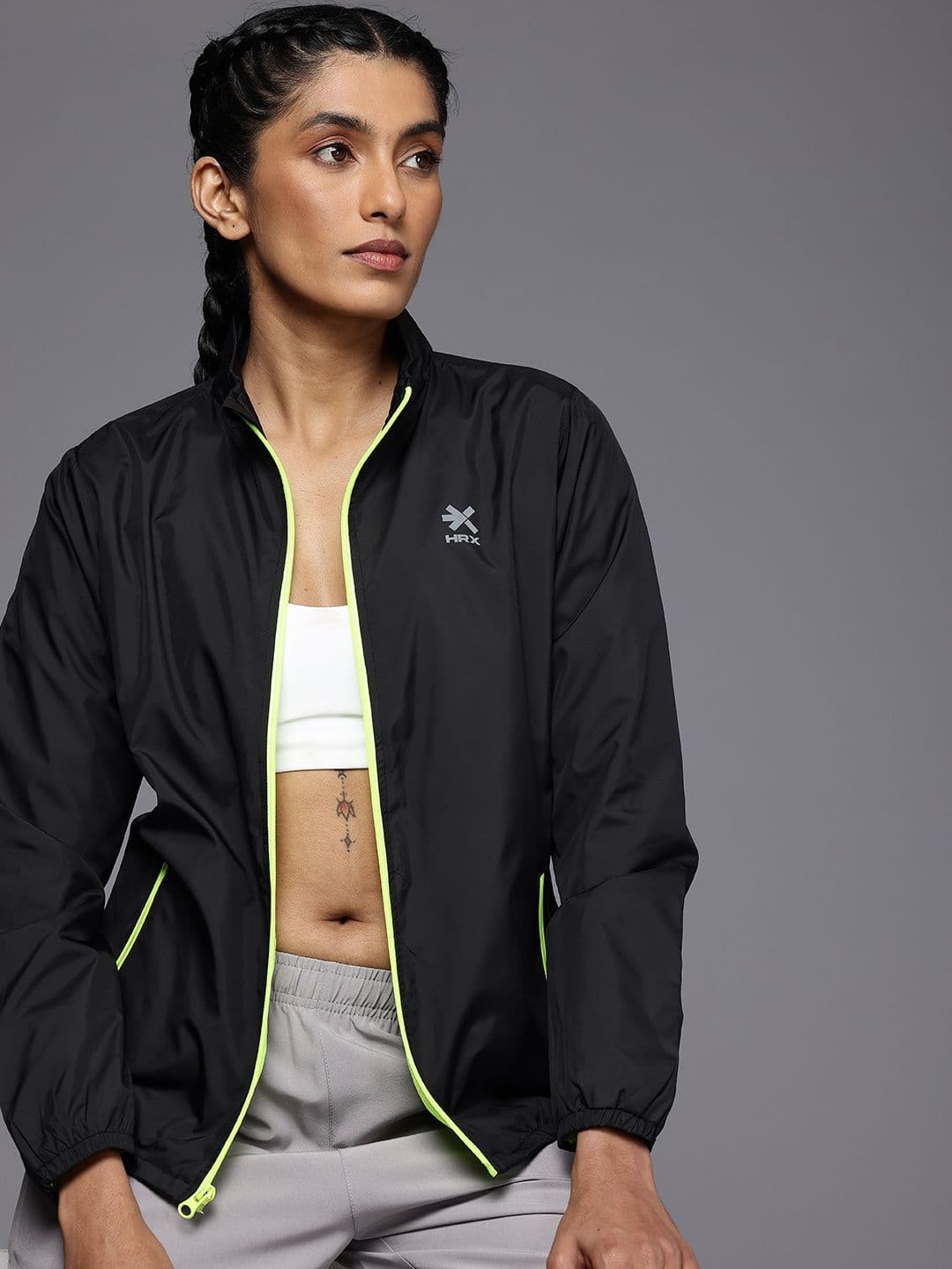 HRX by Hrithik Roshan Rapid-Dry Antimicrobial Running Sporty Jacket - view 1