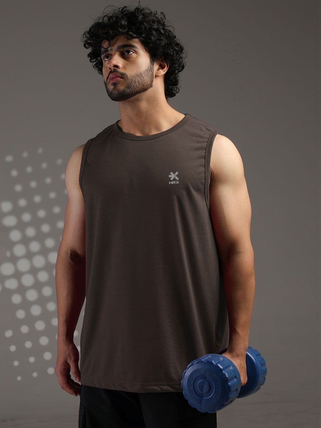 HRX by Hrithik Roshan Men Brand Logo Gym Vest - view 1