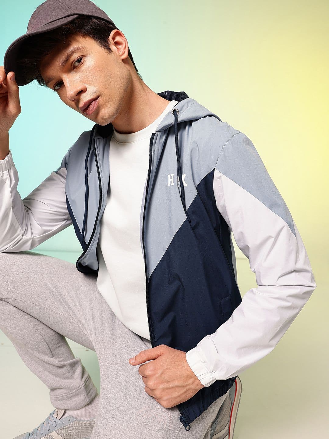 HRX by Hrithik Roshan Colourblocked Lifestyle Tailored Jacket - view 1