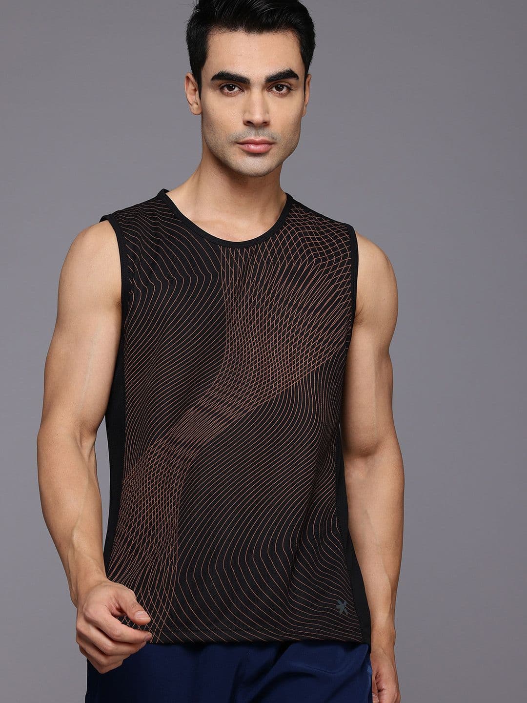 HRX by Hrithik Roshan Printed Rapid-Dry Running T-shirt - view 1