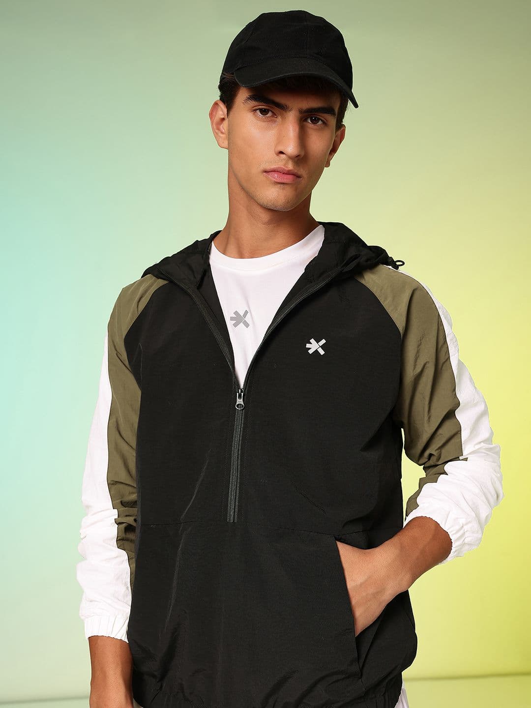 HRX by Hrithik Roshan Colourblocked Running Sporty Jacket - view 1