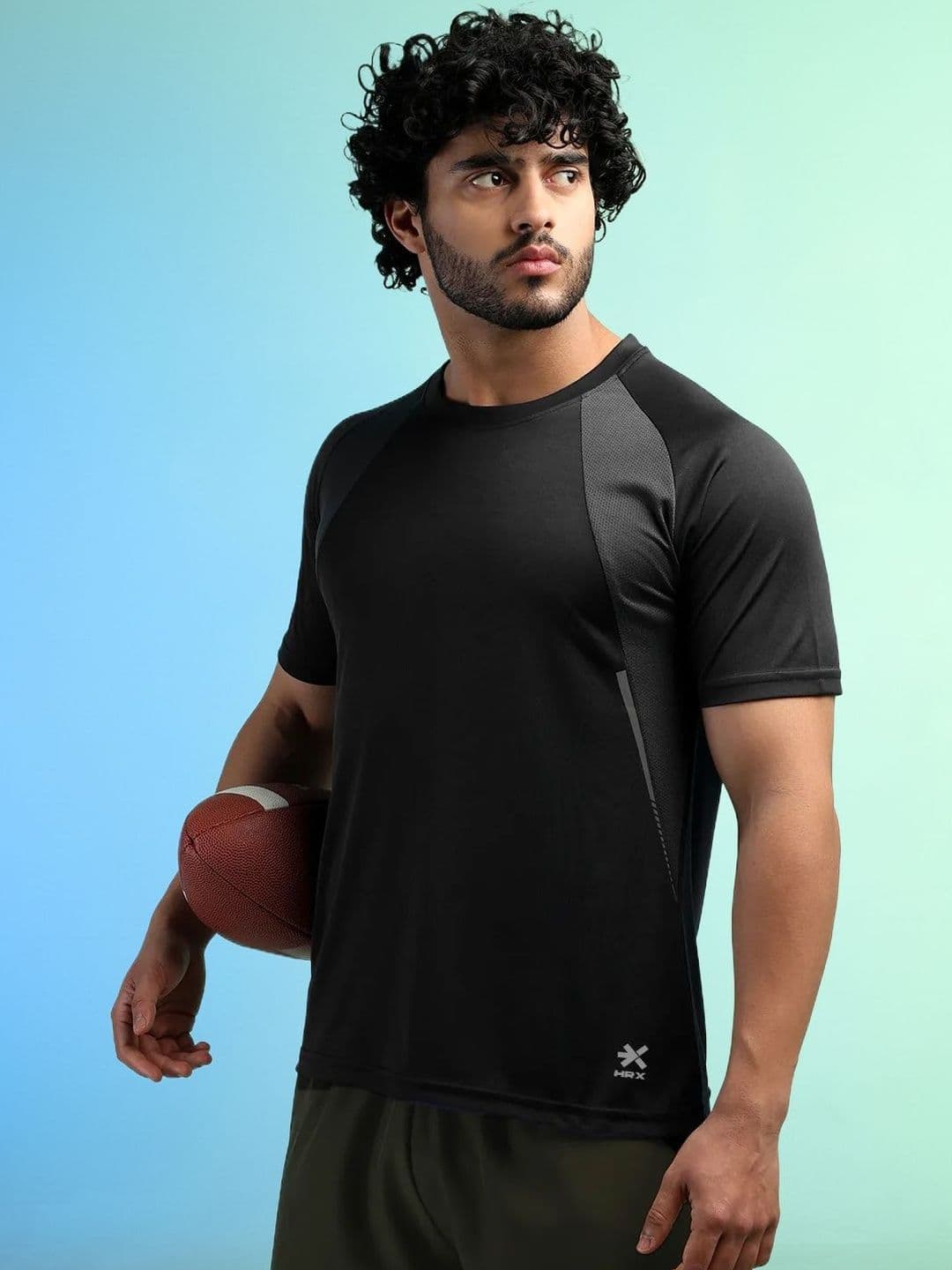 HRX by Hrithik Roshan Men Colourblocked T-shirt - view 1