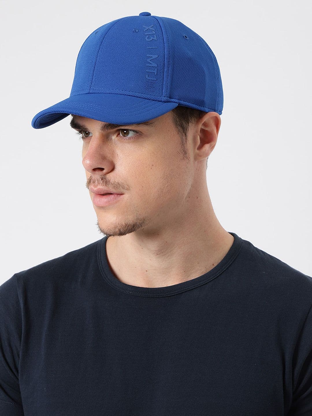 HRX by Hrithik Roshan Men Blue Solid Training UV Guard & Dry Fit Sweatband Cap - view 1