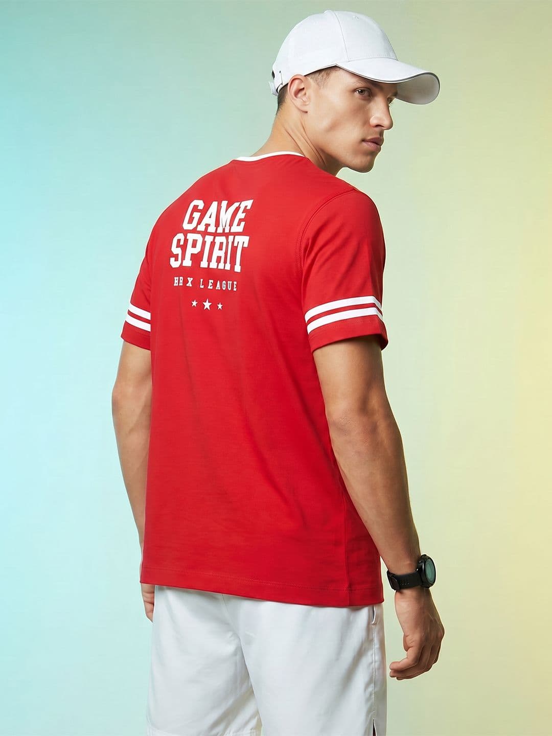 HRX by Hrithik Roshan Typography Printed V-Neck T-shirt - view 1