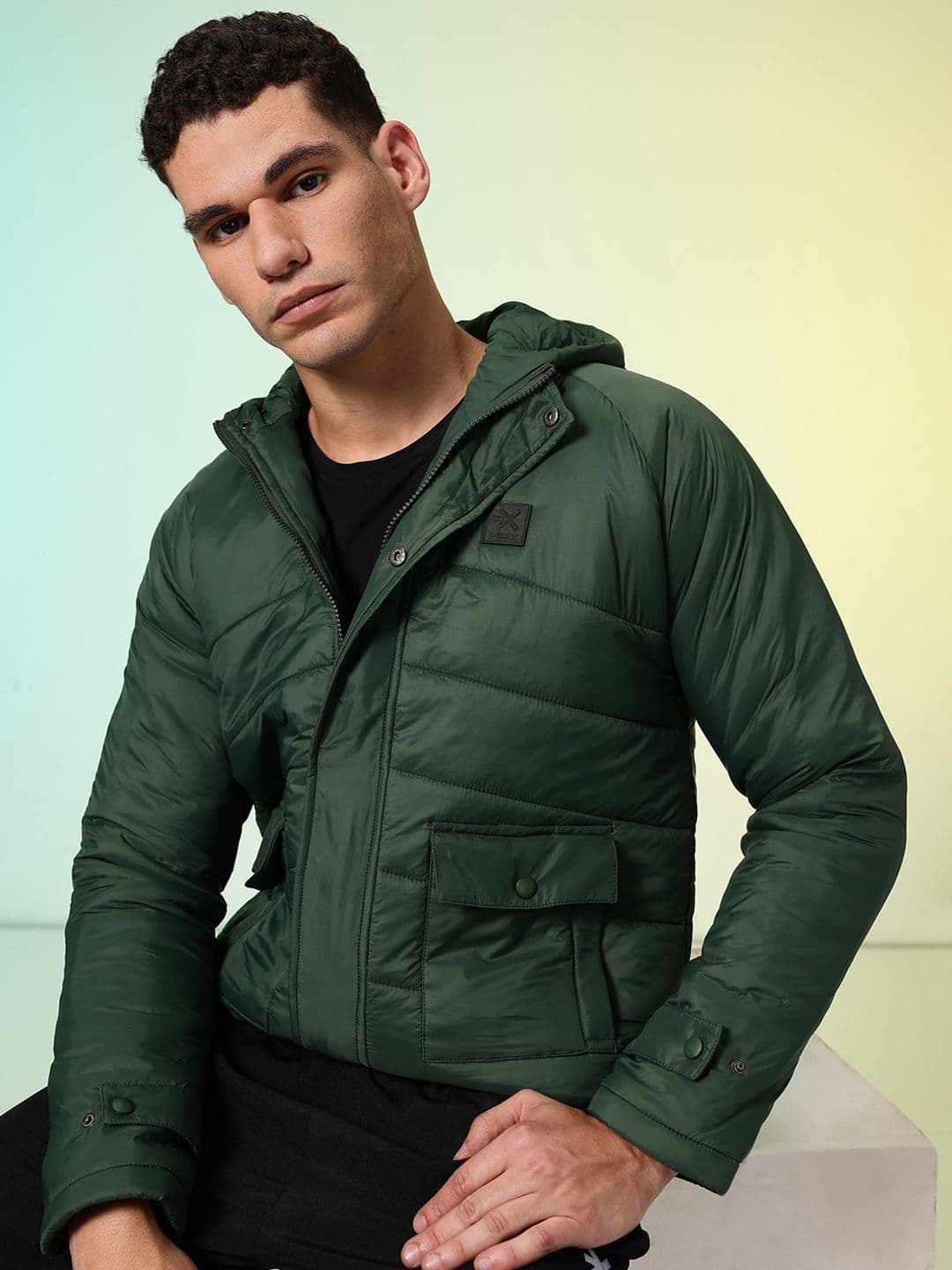 HRX by Hrithik Roshan Hooded Puffer Casual Jacket - view 1