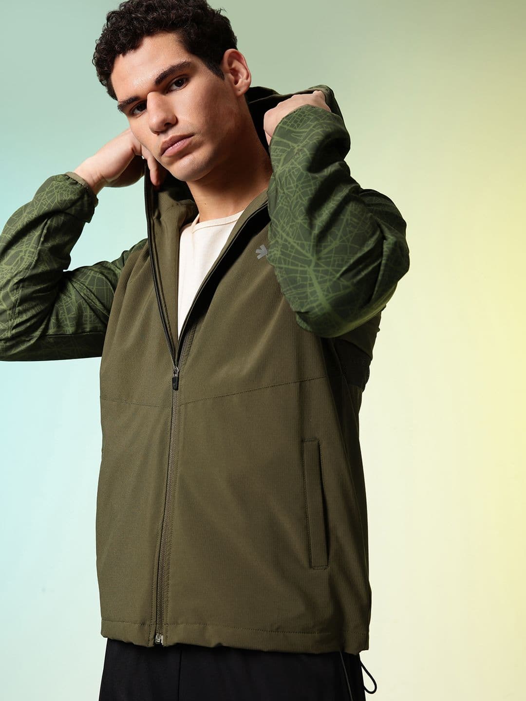 HRX by Hrithik Roshan Hooded Running Sporty Jacket - view 1