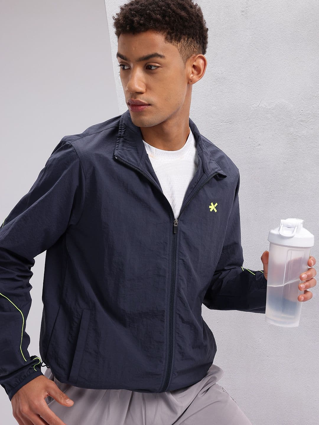 HRX by Hrithik Roshan Toggle Hem Running Jacket - view 1