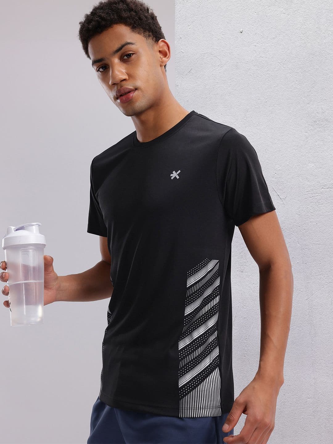 HRX by Hrithik Roshan Printed Rapid-Dry Running T-shirt - view 1