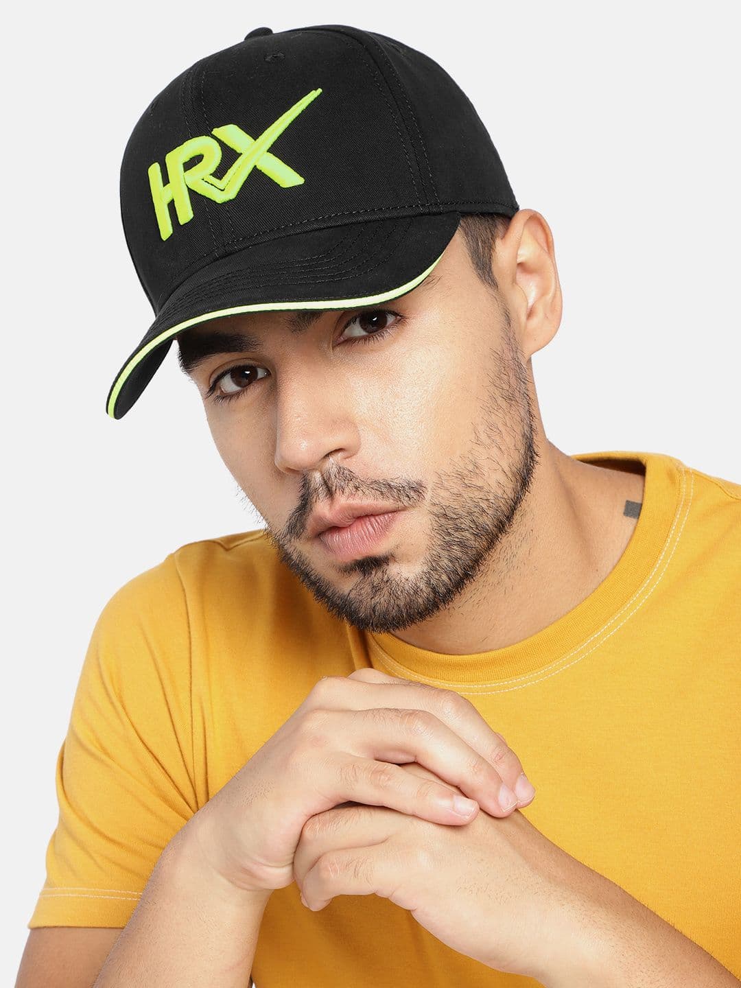 HRX by Hrithik Roshan Unisex Black Cotton Baseball Cap - view 1