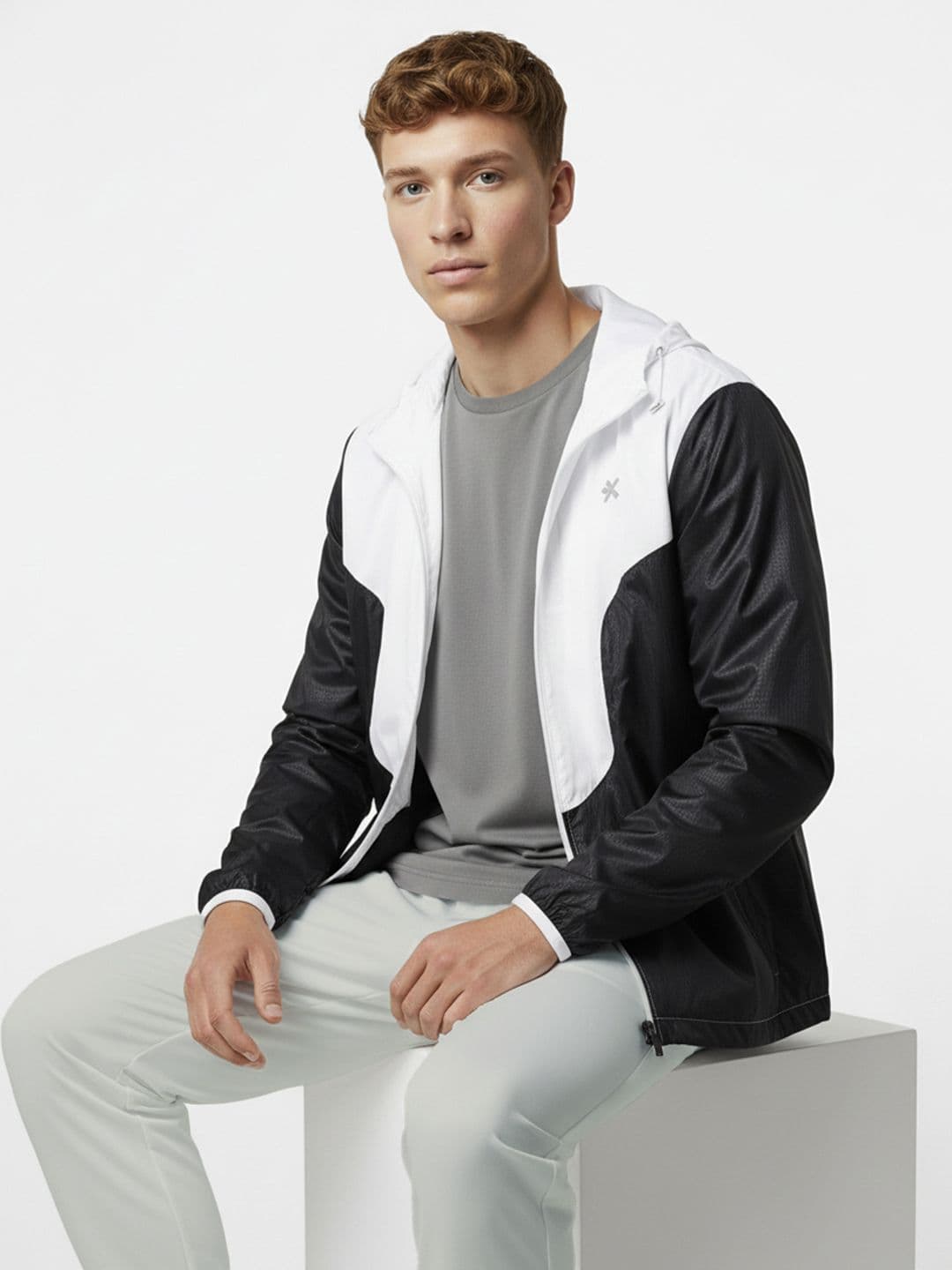 HRX by Hrithik Roshan Colourblocked Hooded Training Sporty Jacket - view 1