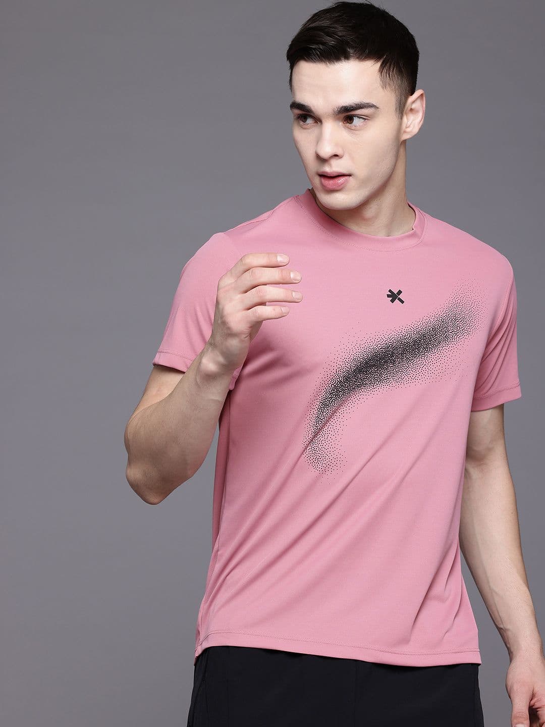 HRX by Hrithik Roshan Printed Rapid-Dry Running T-shirt - view 1