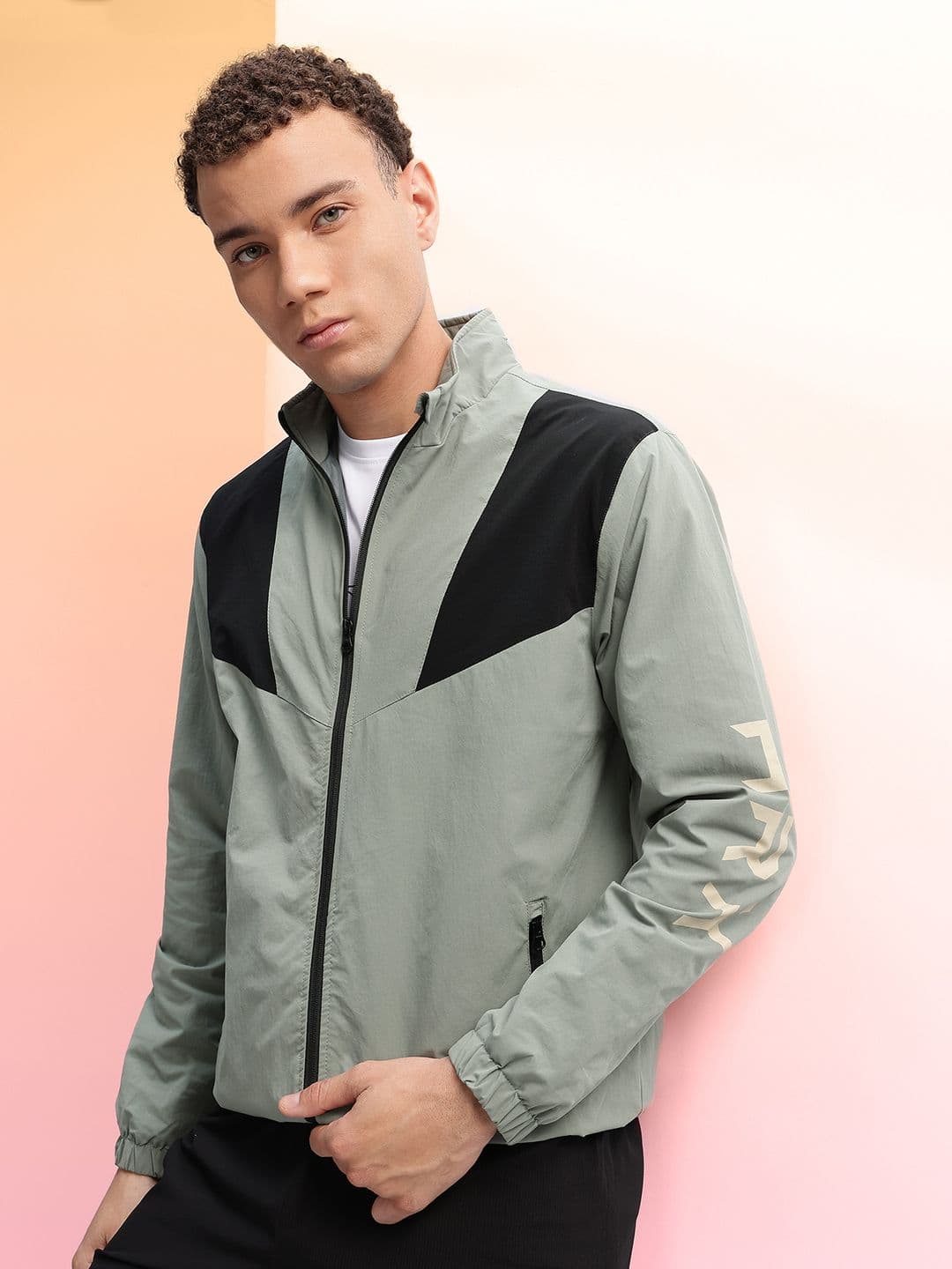 HRX by Hrithik Roshan Colourblocked Rapid-Dry Training Bomber Jacket - view 1