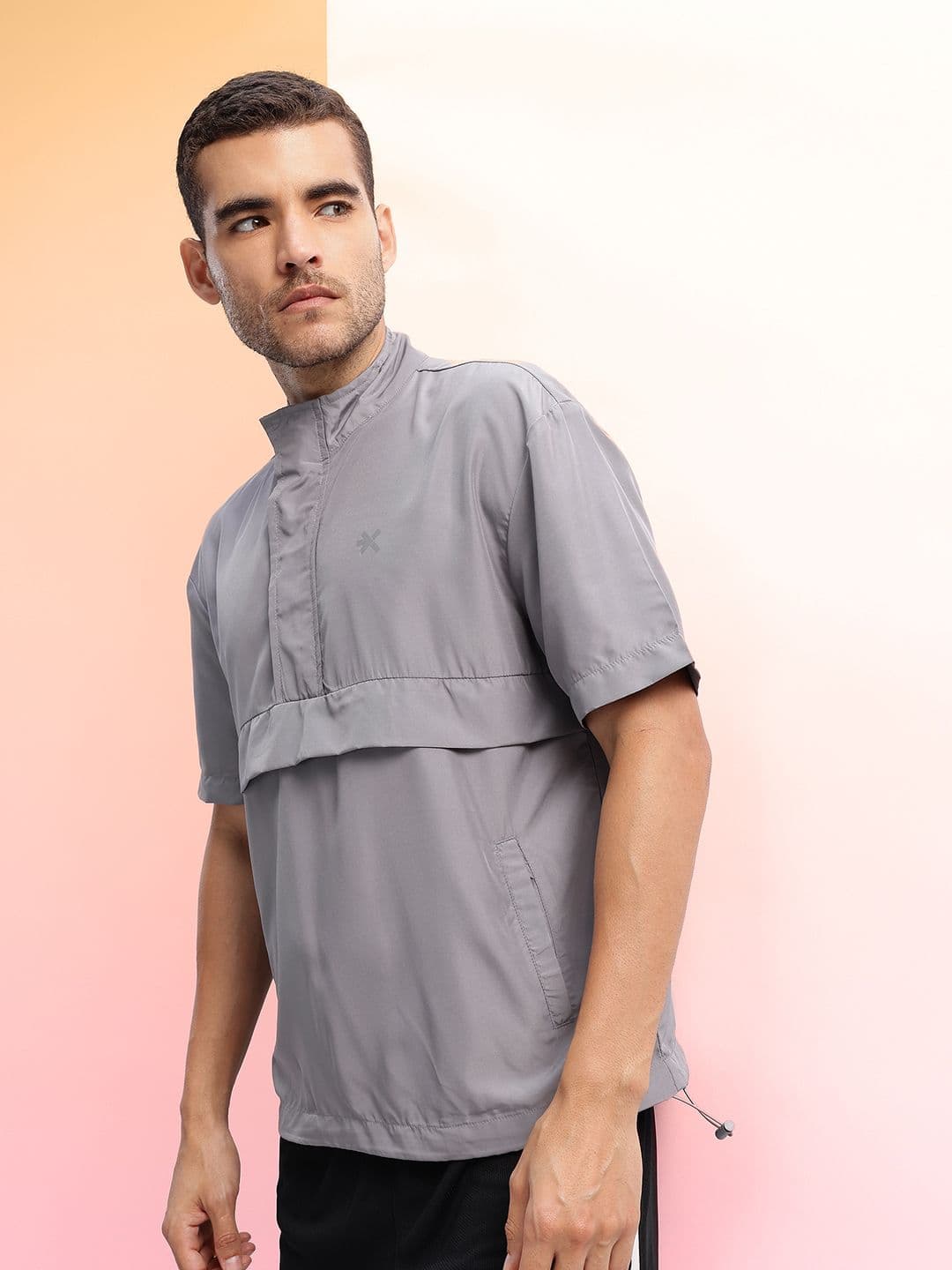 HRX by Hrithik Roshan Mock Collar Tailored Jacket with Paneling Detail - view 1