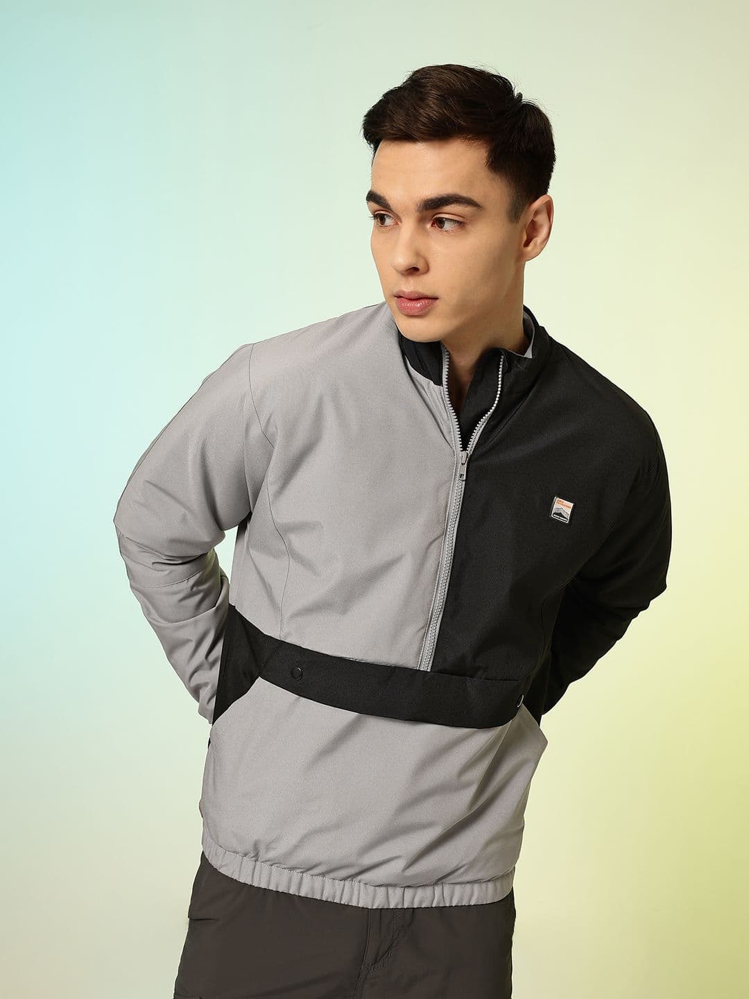 HRX by Hrithik Roshan Colourblocked Padded Bomber Jacket - view 1