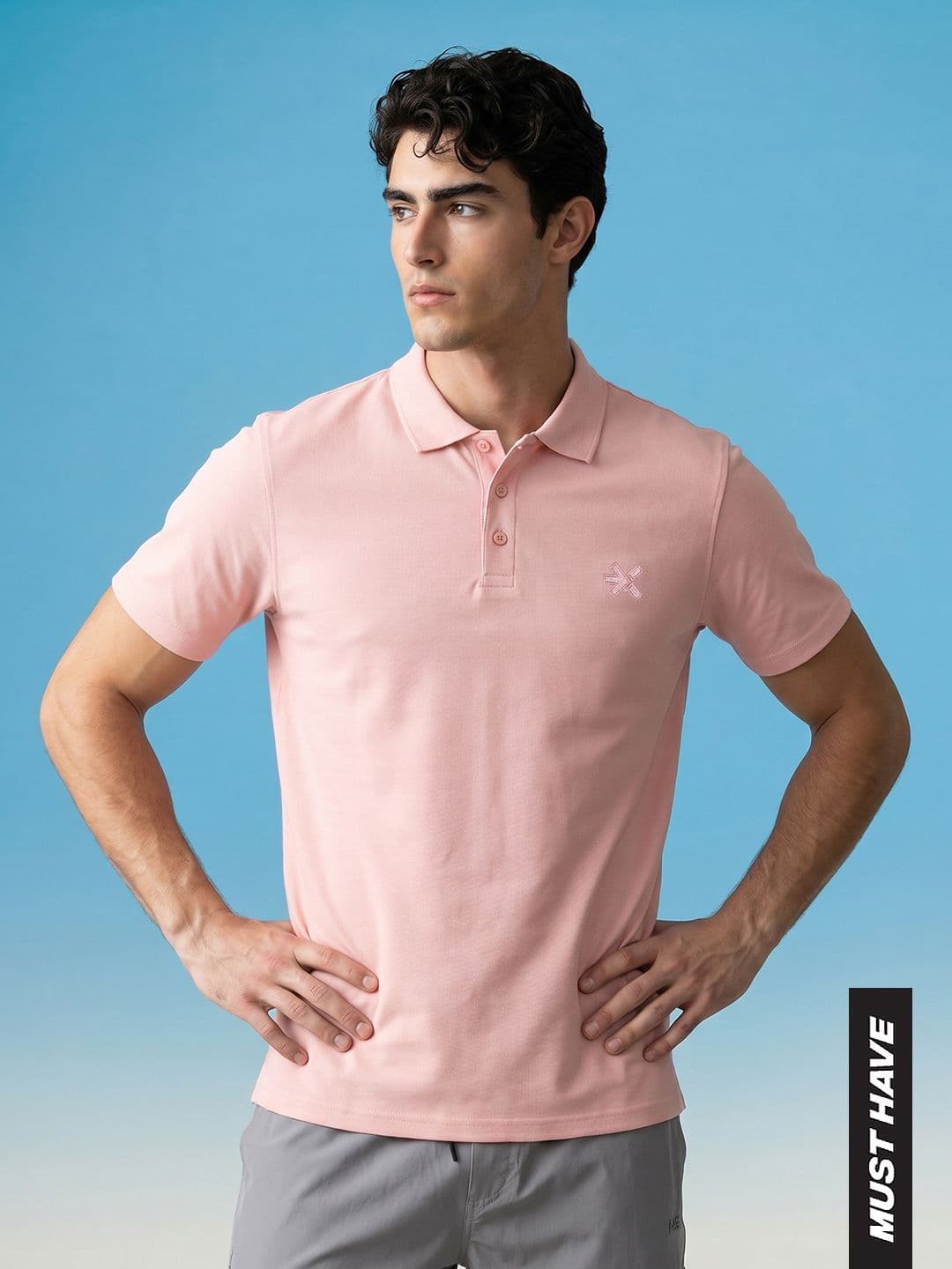 HRX by Hrithik Roshan Polo Collar Casual T-shirt - view 1