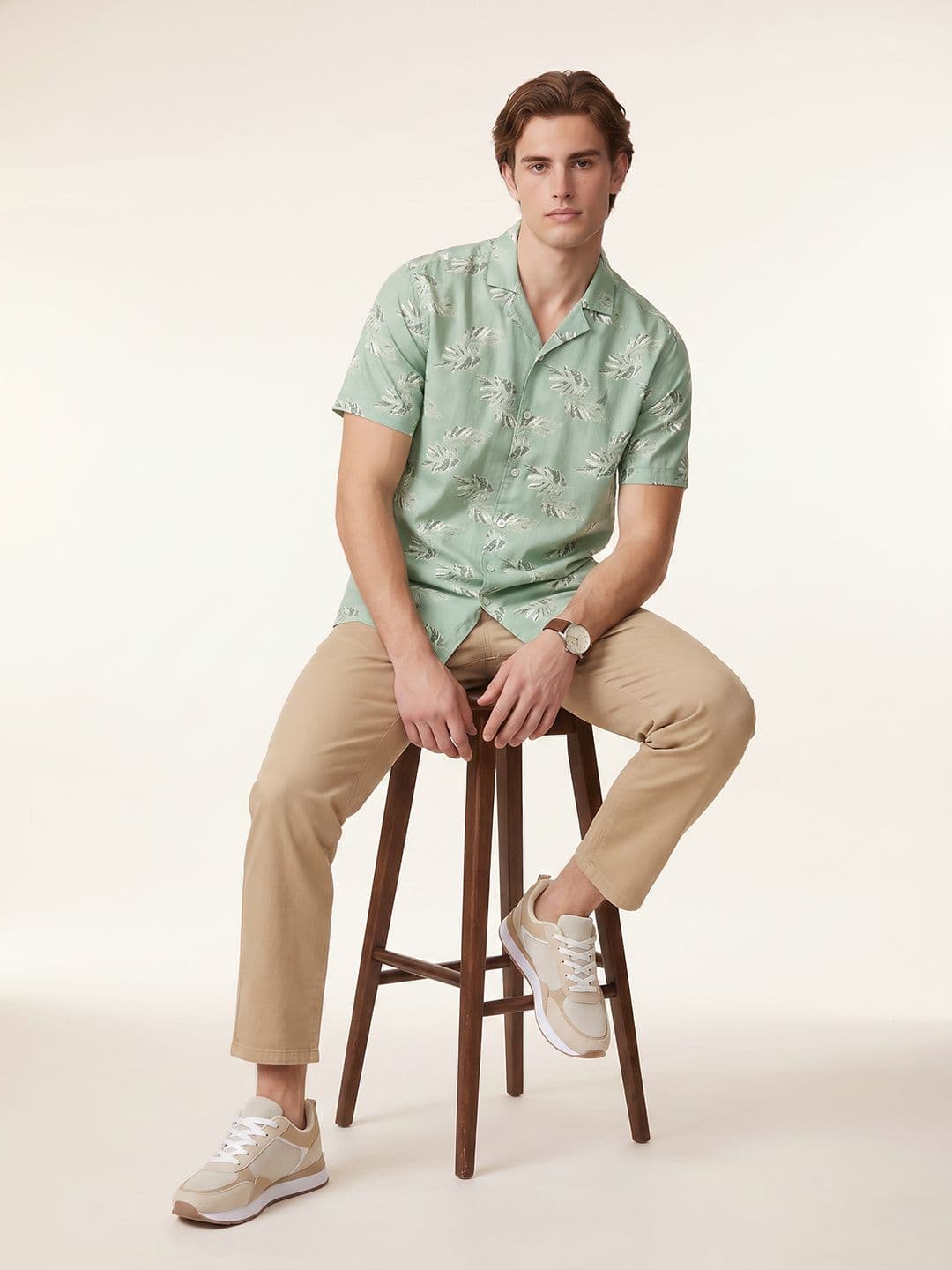 Nautica Tropical Printed Casual Shirt - view 1