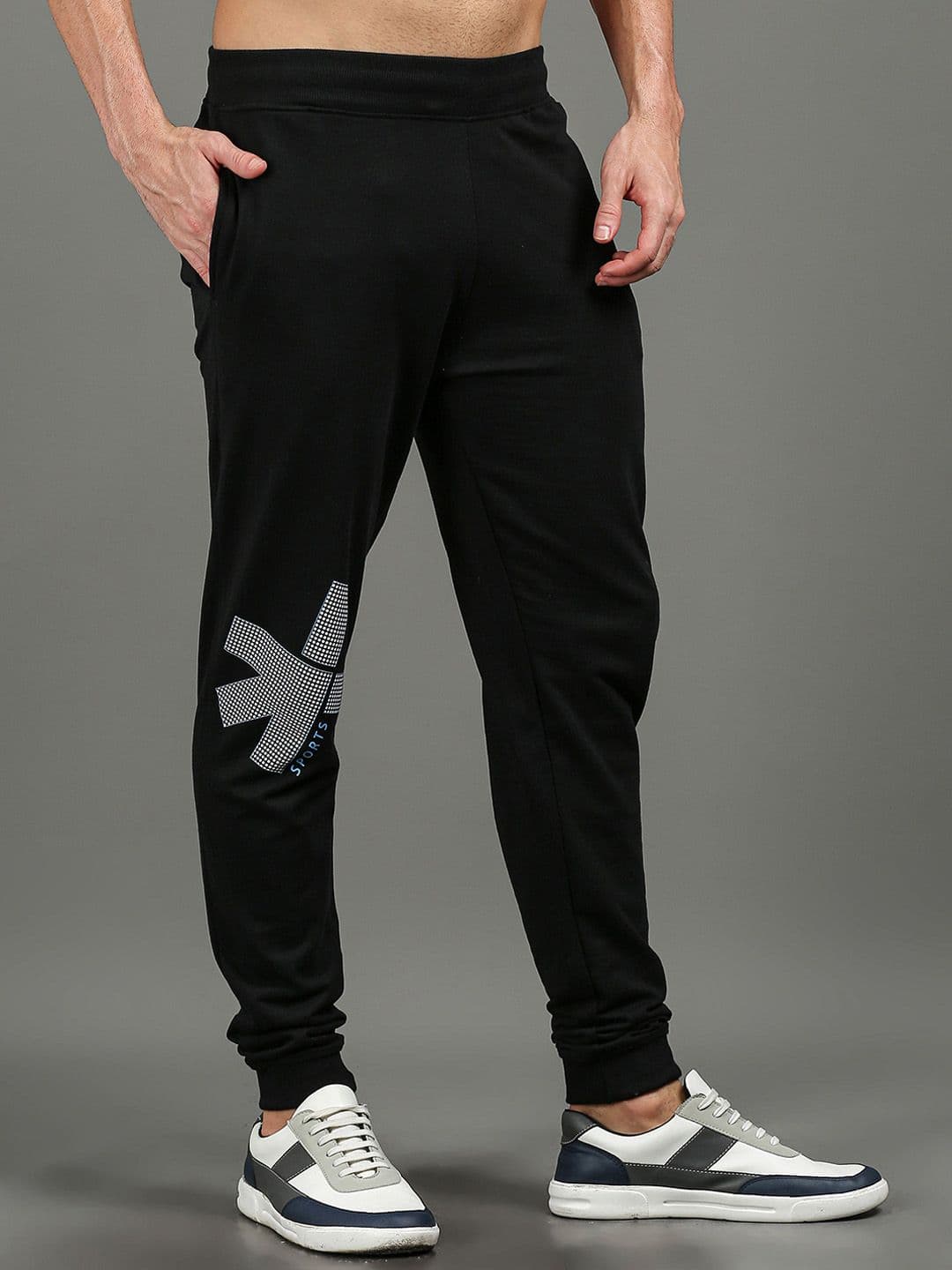 HRX by Hrithik Roshan Men Printed Mid Rise Joggers - view 1