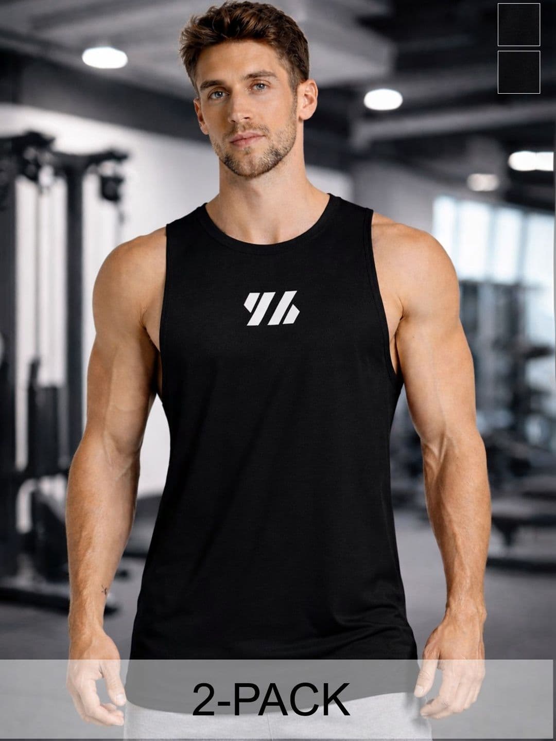 HRX by Hrithik Roshan Pack of 2 Gym Vest - view 1