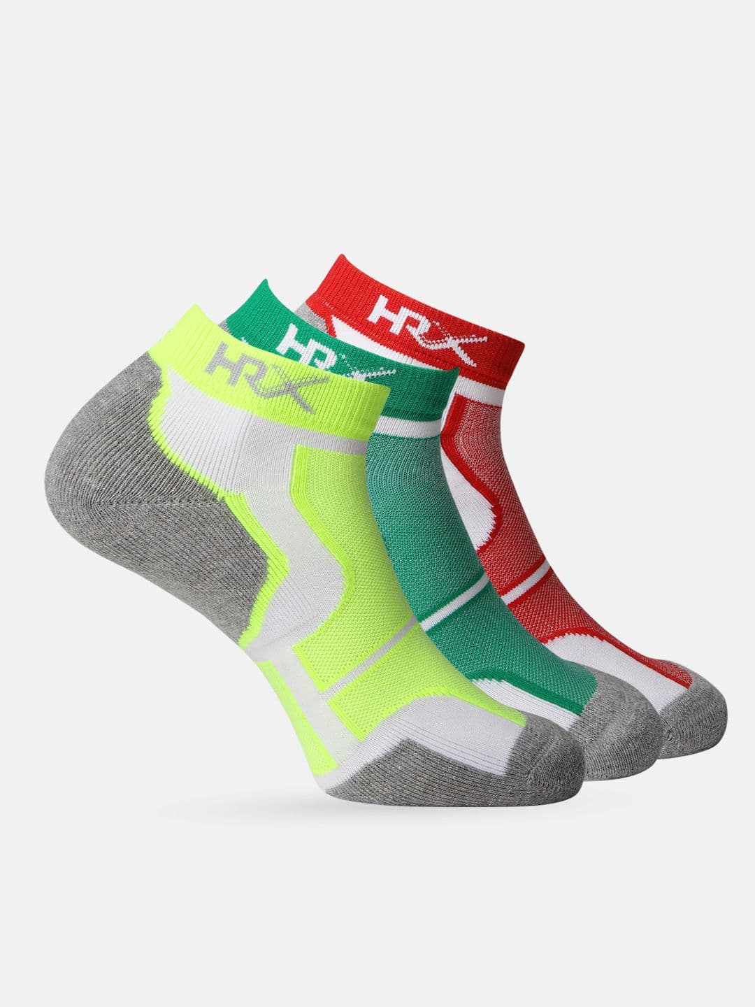 HRX by Hrithik Roshan Men Pack of 3 Ankle Length Terry Sports Socks - view 1