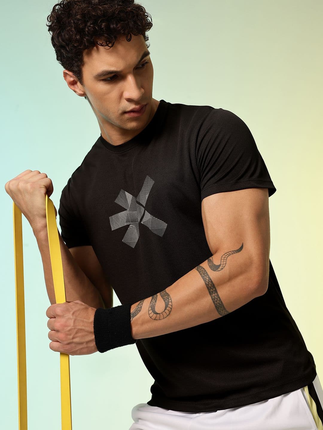 HRX by Hrithik Roshan Men Brand Logo Printed Training T-shirt - view 1