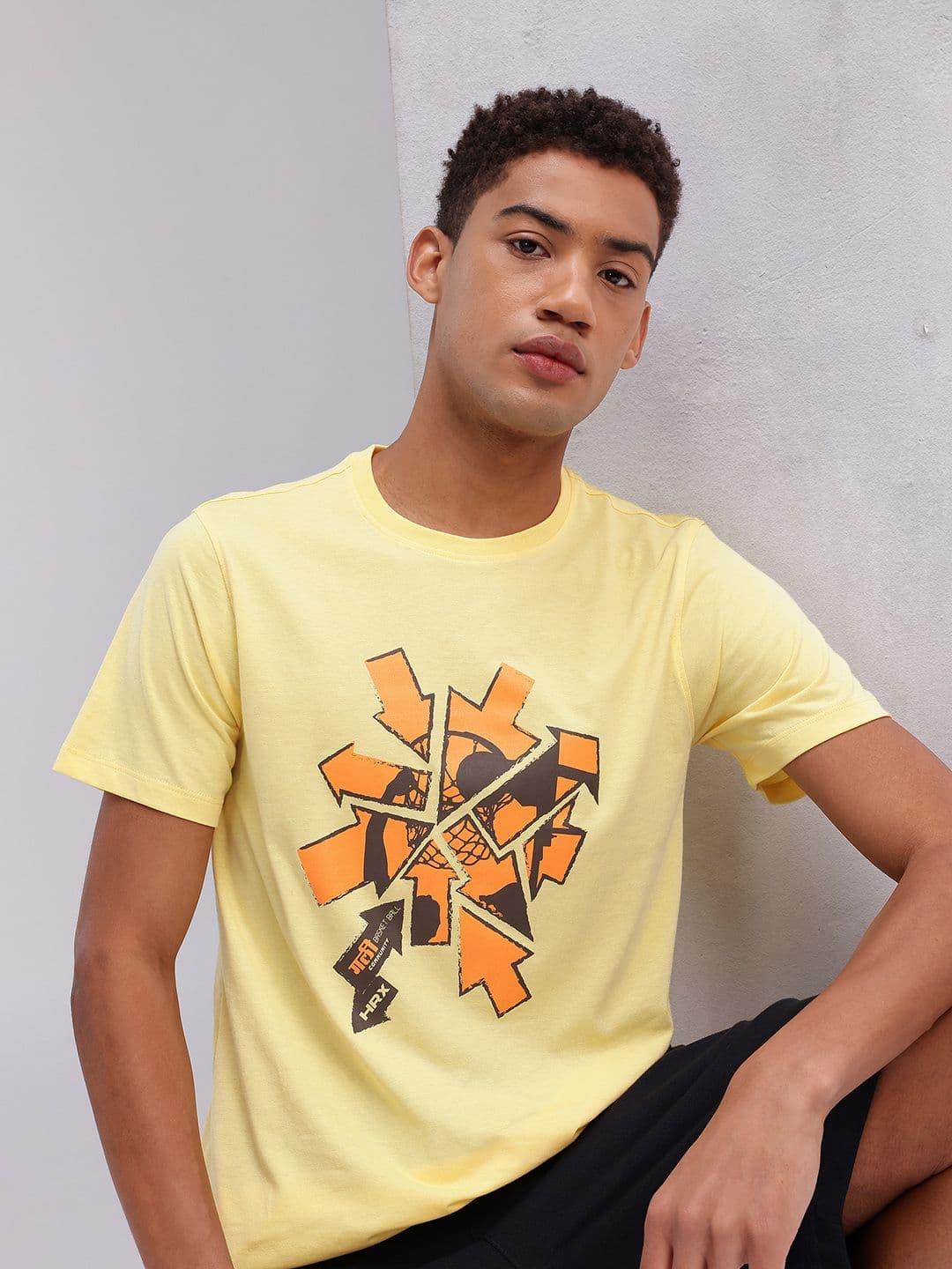 HRX by Hrithik Roshan Typography Printed Lifestyle T-shirt - view 1