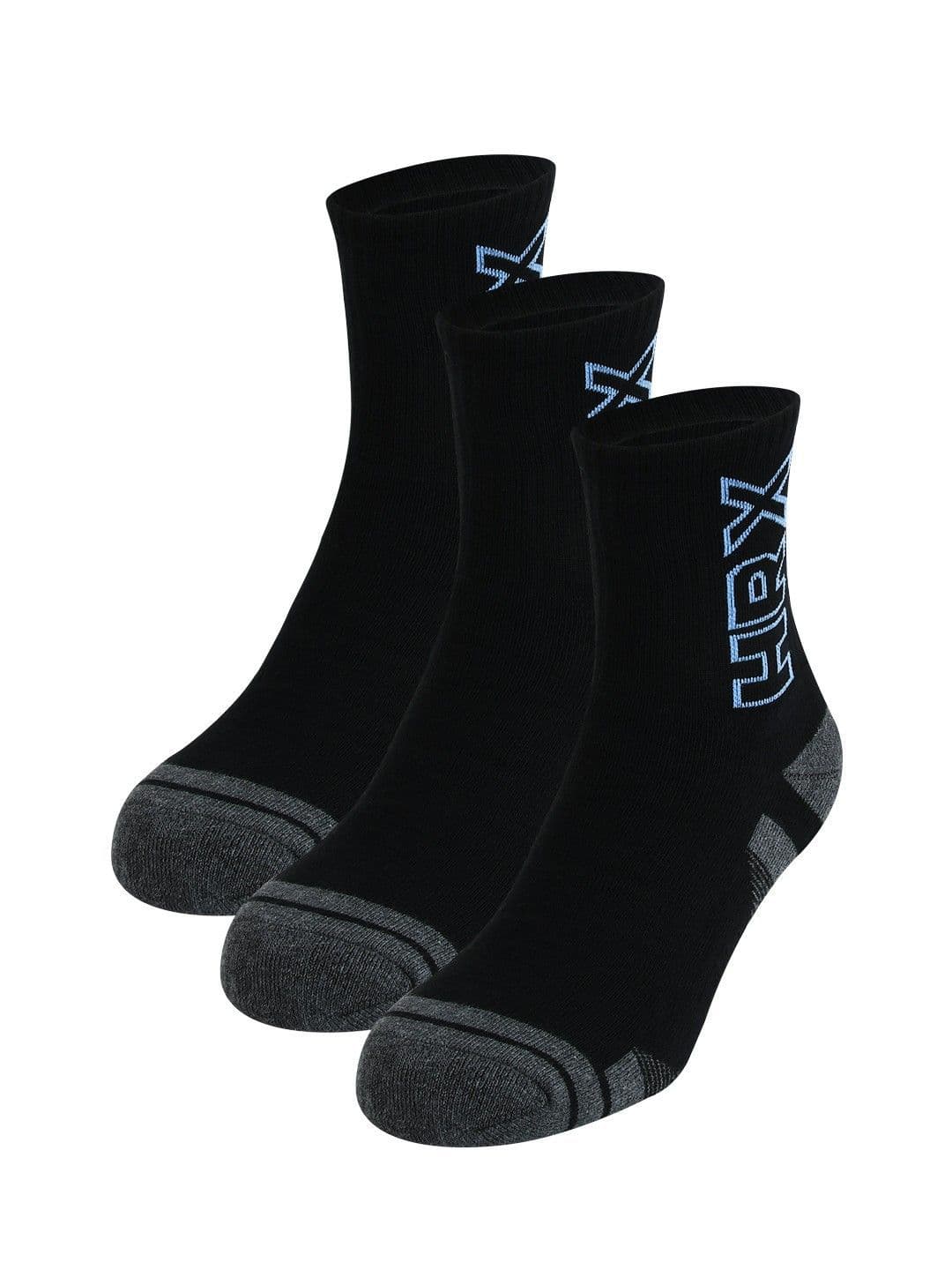 HRX by Hrithik Roshan Men Pack Of 3 Printed Cotton Calf-Length Socks - view 1