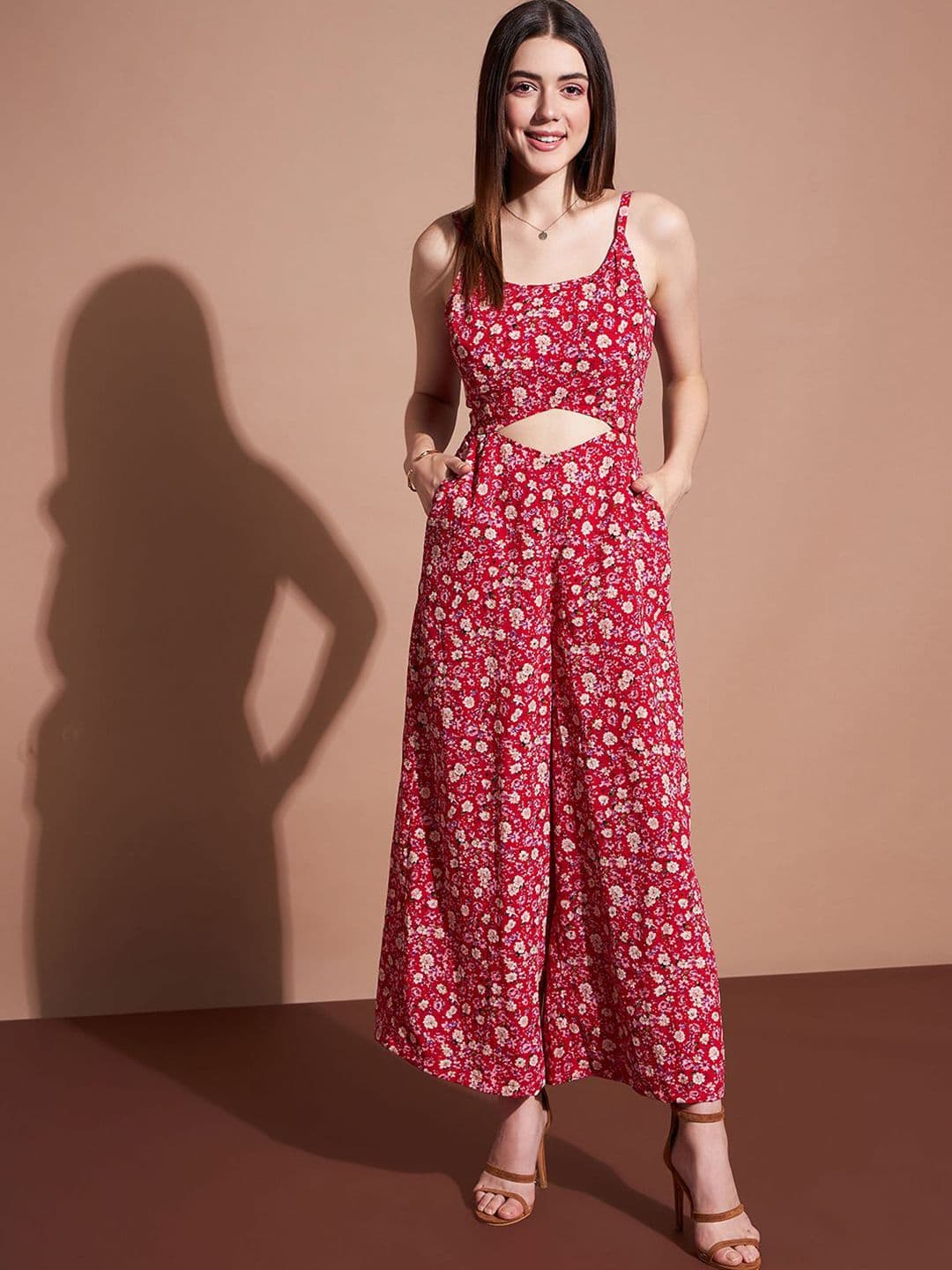 DressBerry Women Printed Sleeveless Jumpsuit - view 1