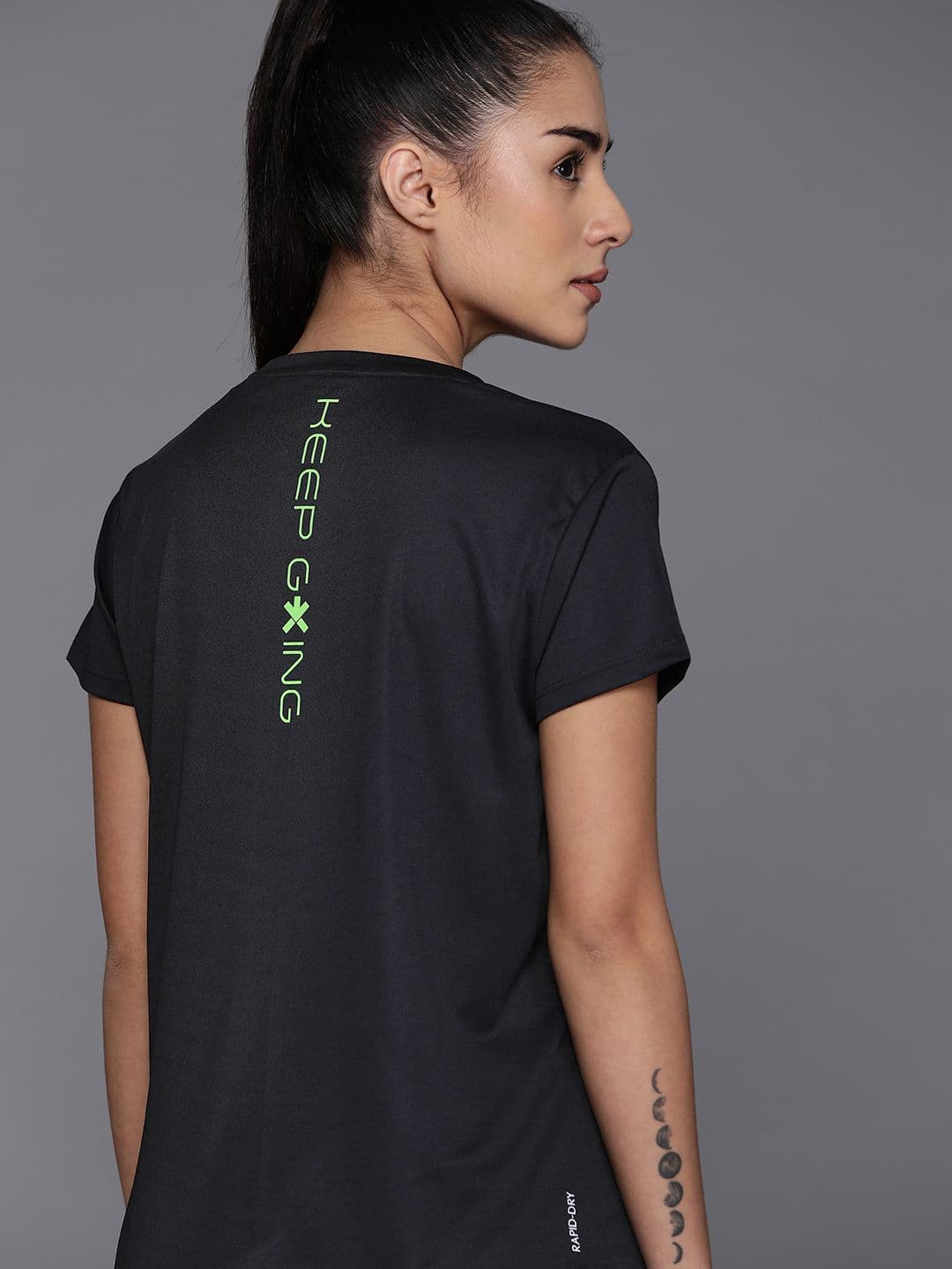 HRX by Hrithik Roshan Women Printed Rapid-Dry Training T-shirt - view 1