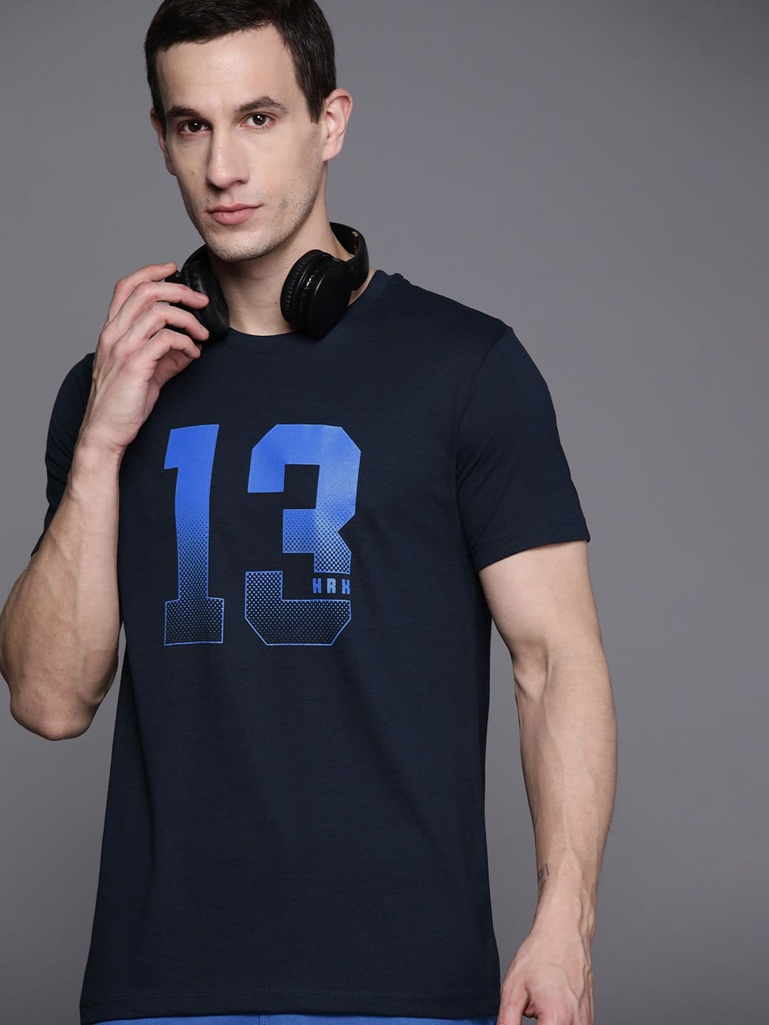 HRX by Hrithik Roshan Varsity Printed Lifestyle T-shirt - view 1