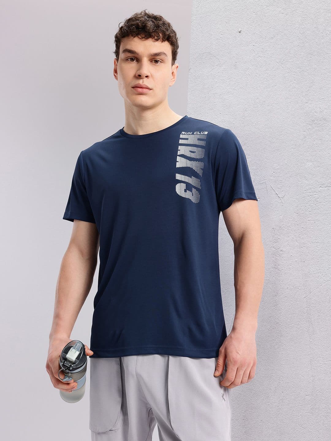 HRX by Hrithik Roshan Printed Rapid-Dry Running T-shirt - view 1