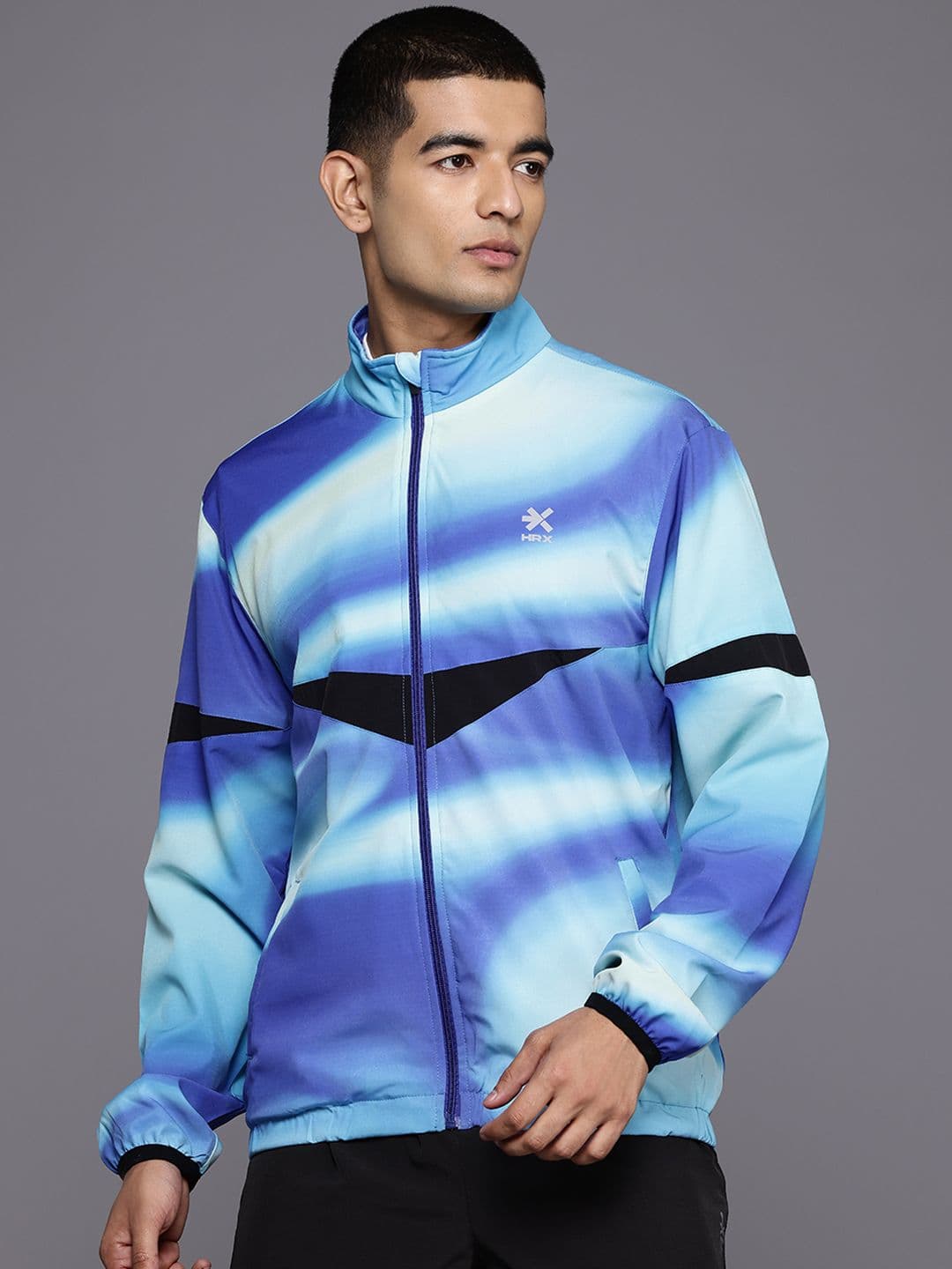 HRX by Hrithik Roshan Dyed Rapid-Dry Running Jacket - view 1