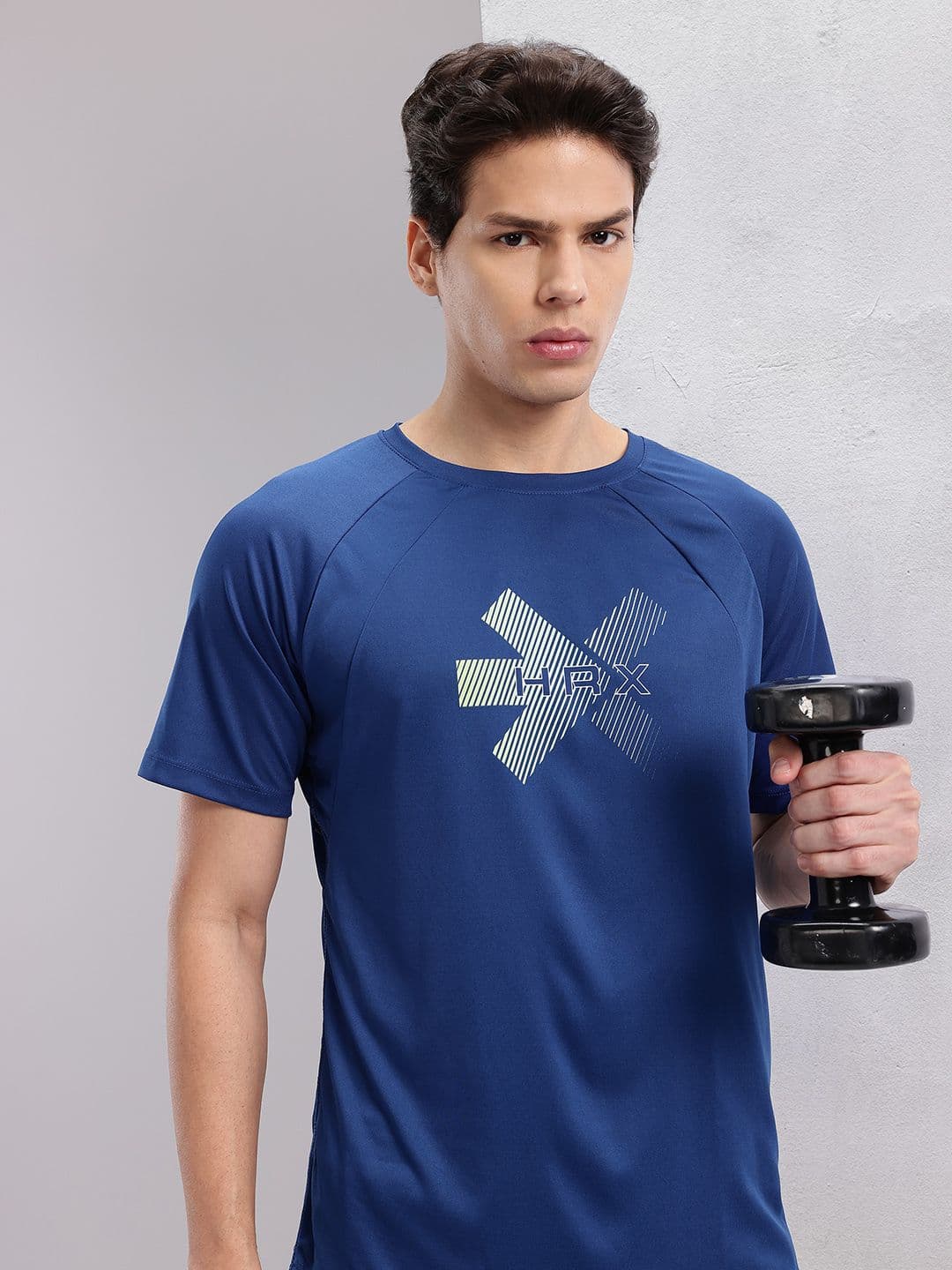 HRX by Hrithik Roshan Men Brand Logo Printed Rapid-Dry Training T-shirt - view 1