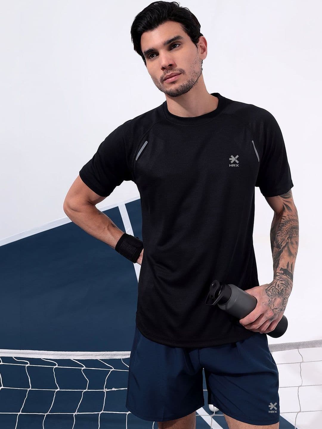 HRX by Hrithik Roshan Men Brand Logo Pockets T-shirt - view 1