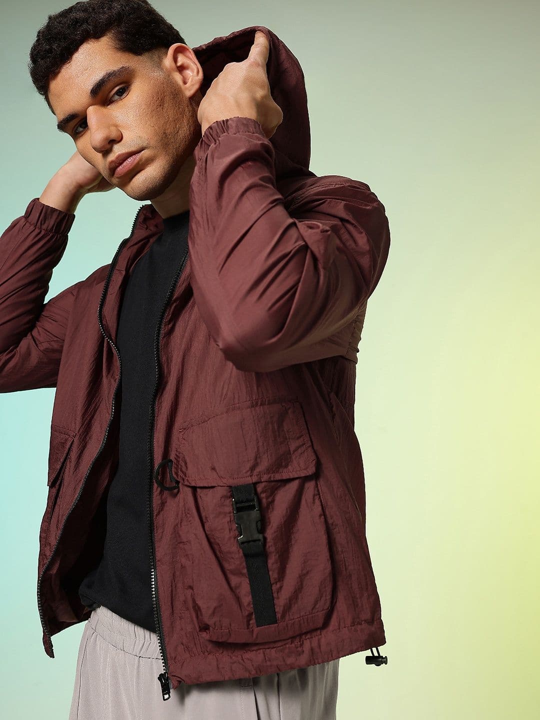 HRX by Hrithik Roshan Hooded Tailored Jacket - view 1