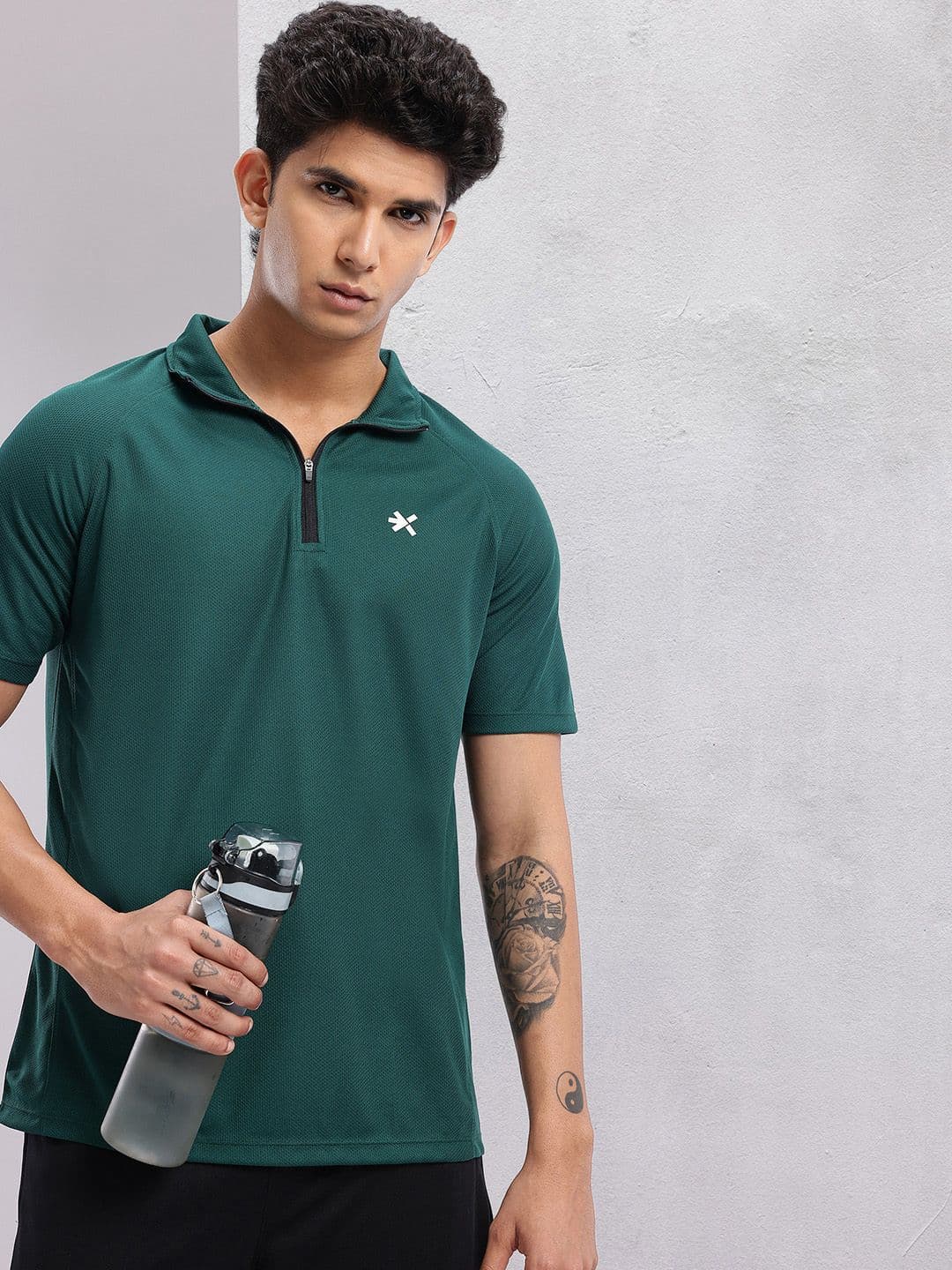 HRX by Hrithik Roshan Men Polo Collar Rapid-Dry Running T-shirt - view 1