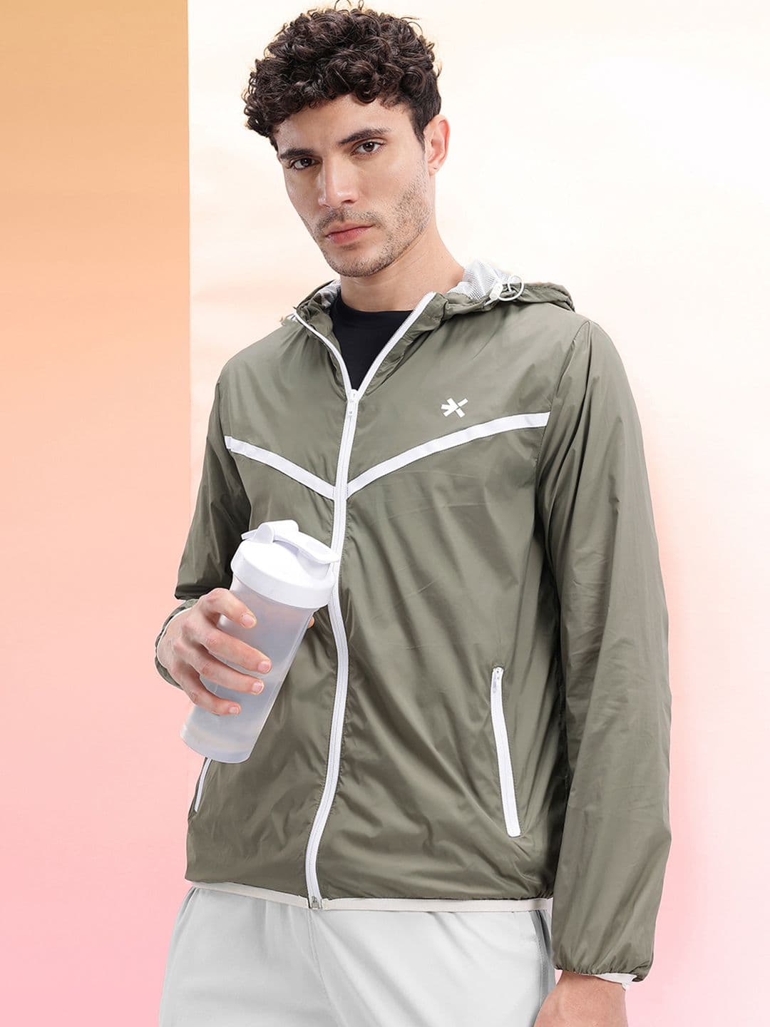HRX by Hrithik Roshan Hooded Sporty Jacket - view 1